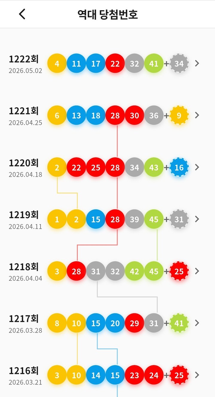 로또 번호 생성기 화면 미리보기 2